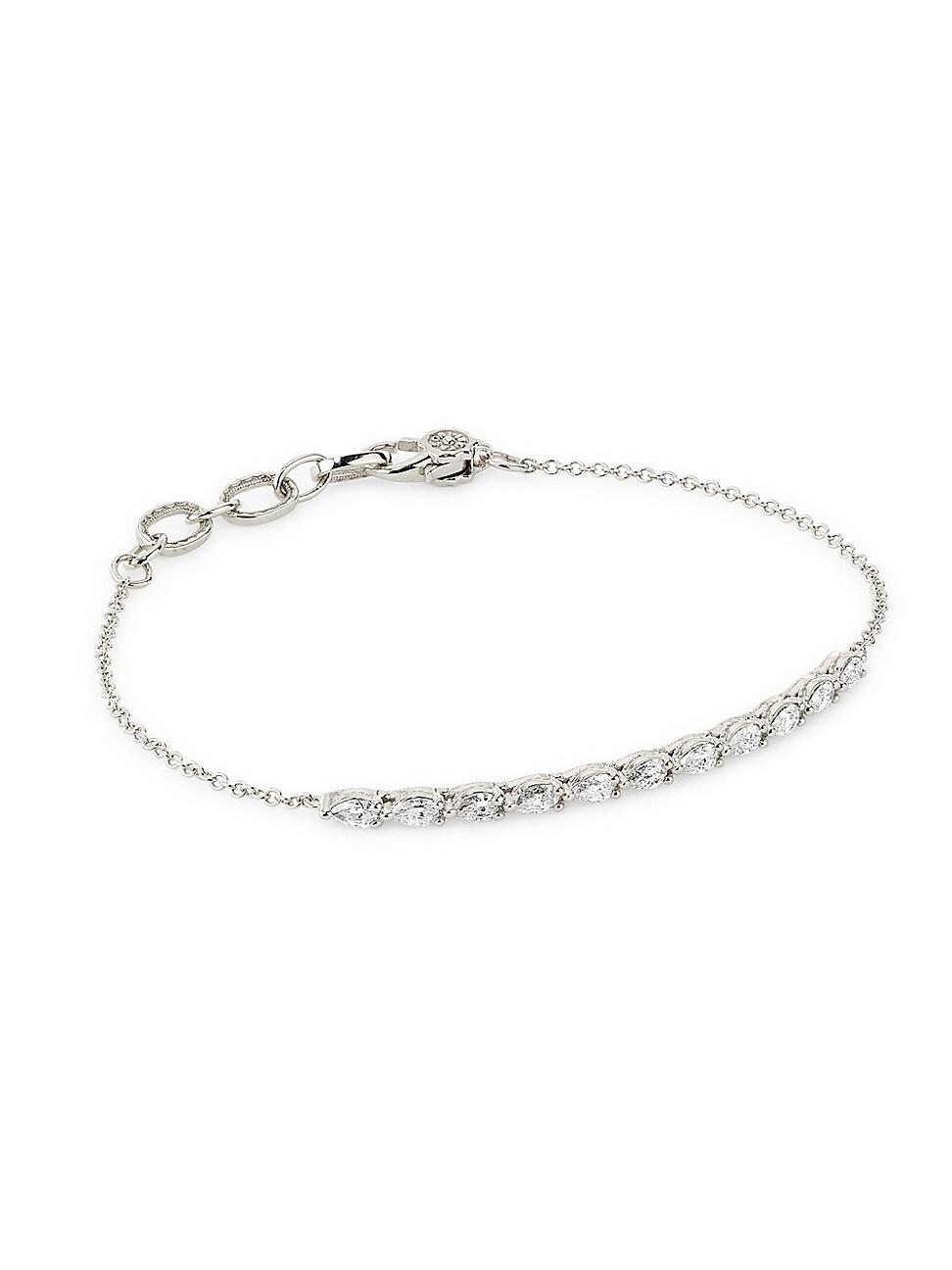 Womens Stilla 18K White Gold & 0.60 TCW Diamond Bracelet Product Image