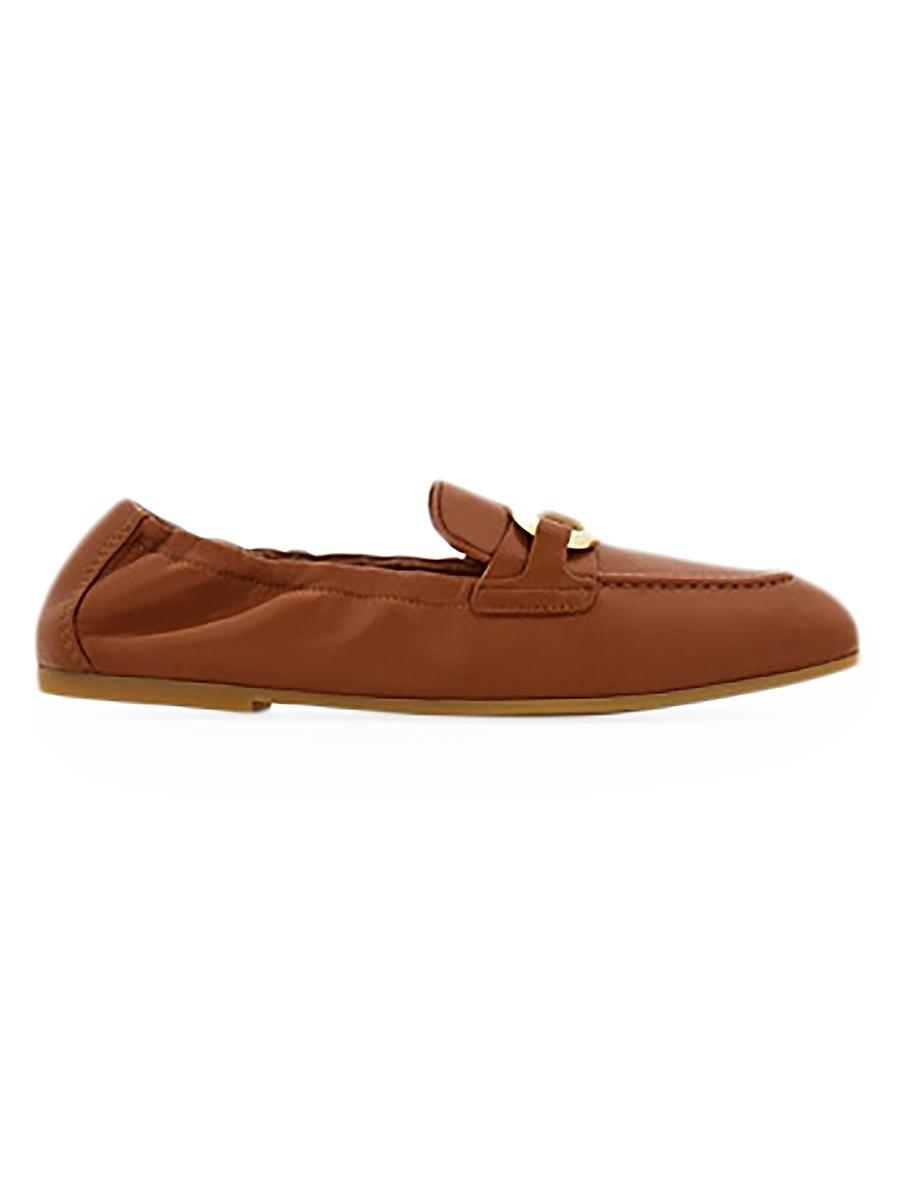 Womens Jodie Leather Loafers Product Image