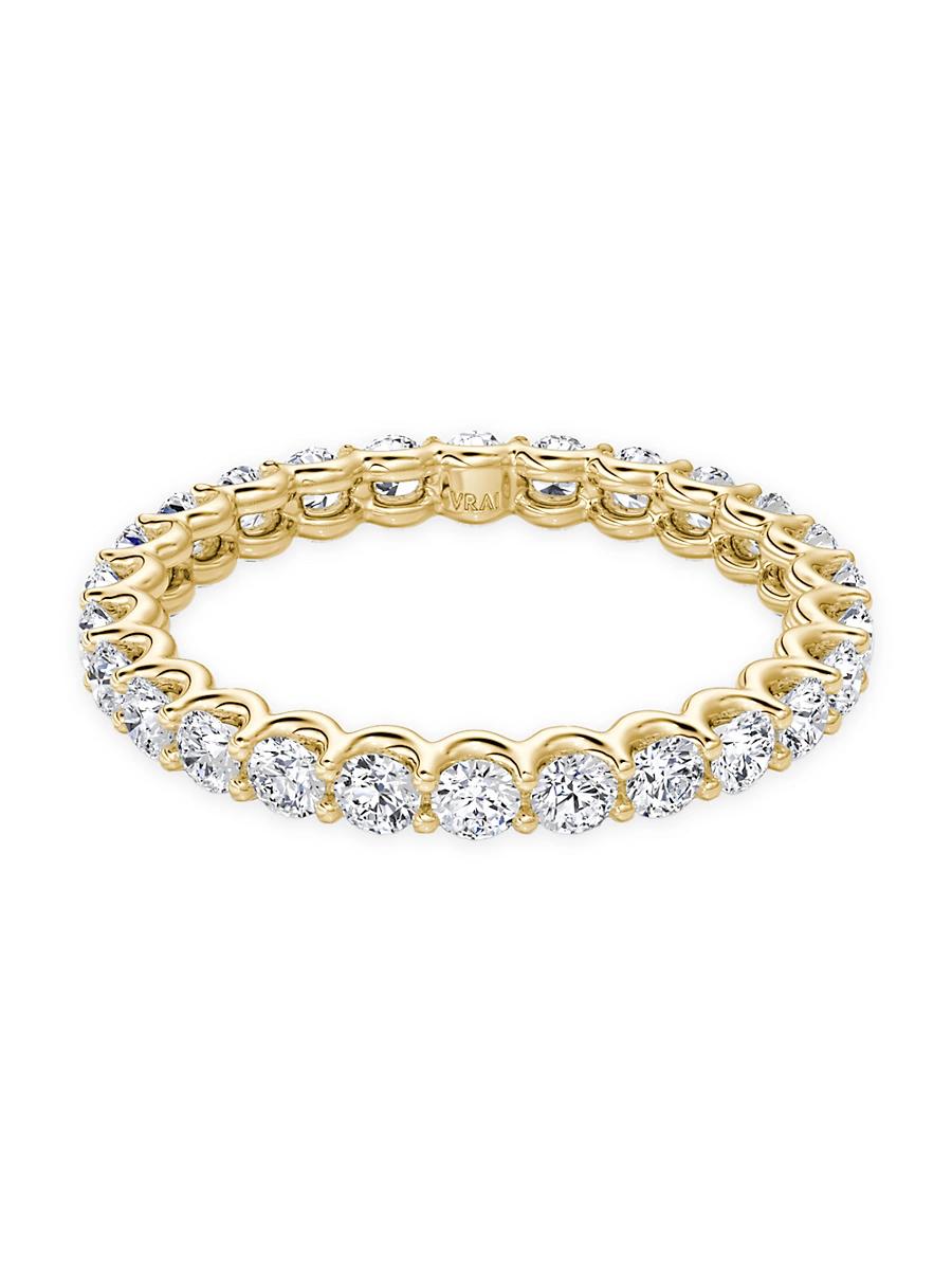 Womens Eternity Bands 14K Yellow Gold & 1.00 TCW Lab-Grown Diamond Brilliant Round Eternity Band Product Image