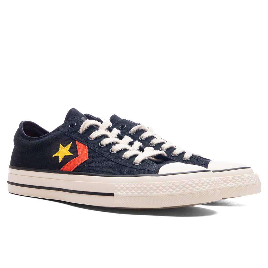 Converse x Daily Paper Star Player 76 Ox - Black/Fern Green/Cyber Yellow Male Product Image