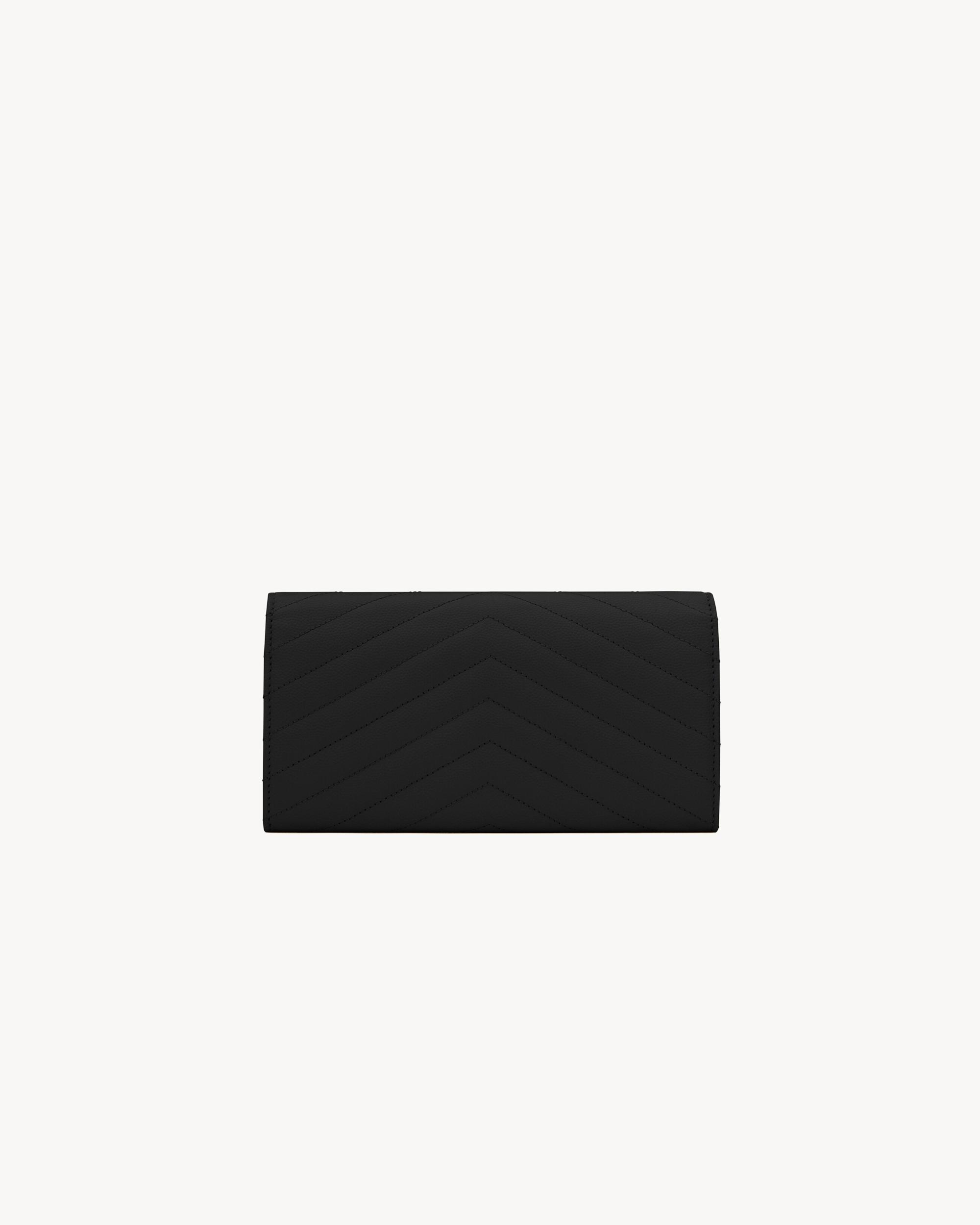CASSANDRE MATELASSÉ large flap wallet in grain de poudre leather Product Image