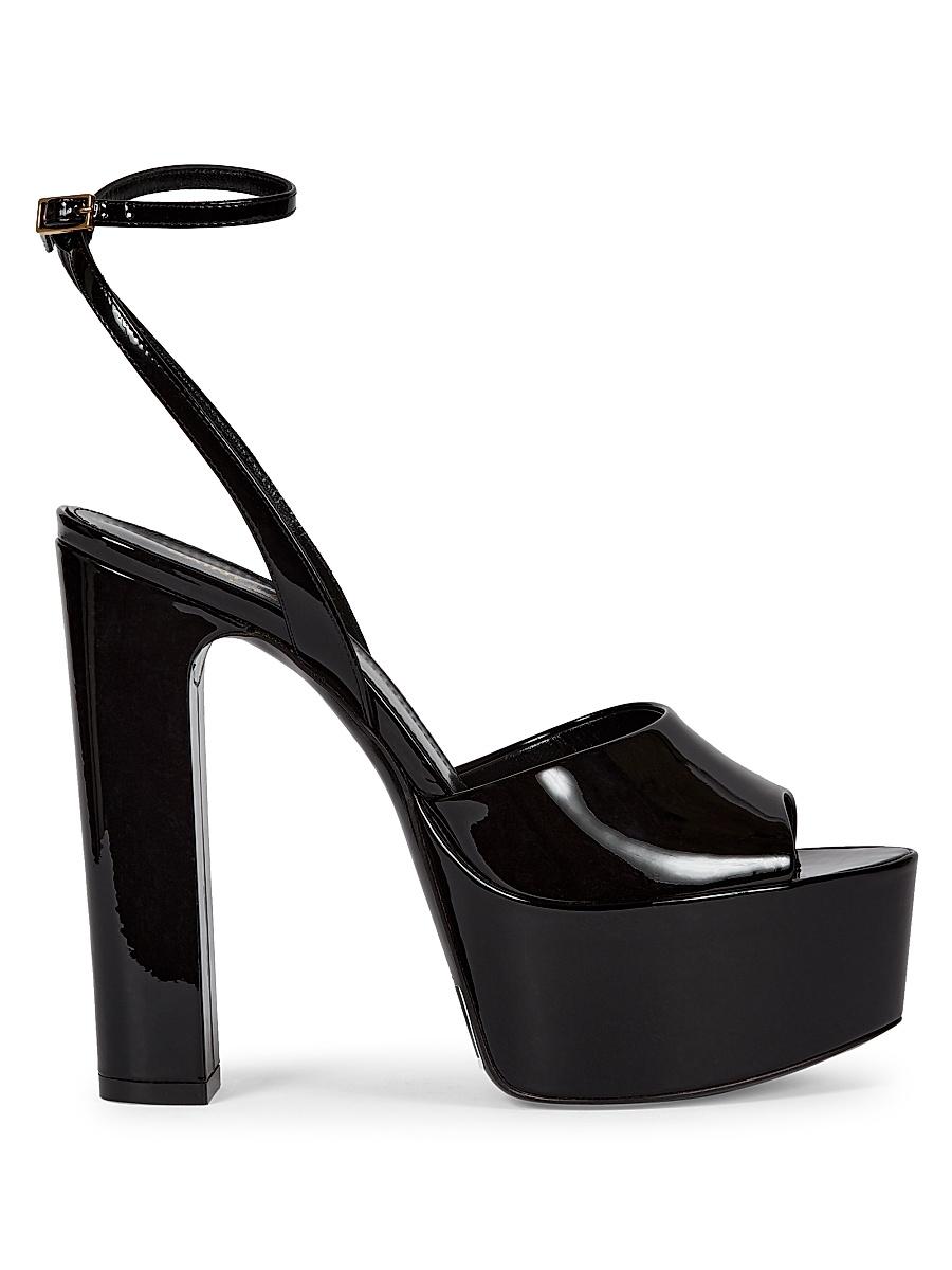 Womens Patent Leather Platform Sandals Product Image