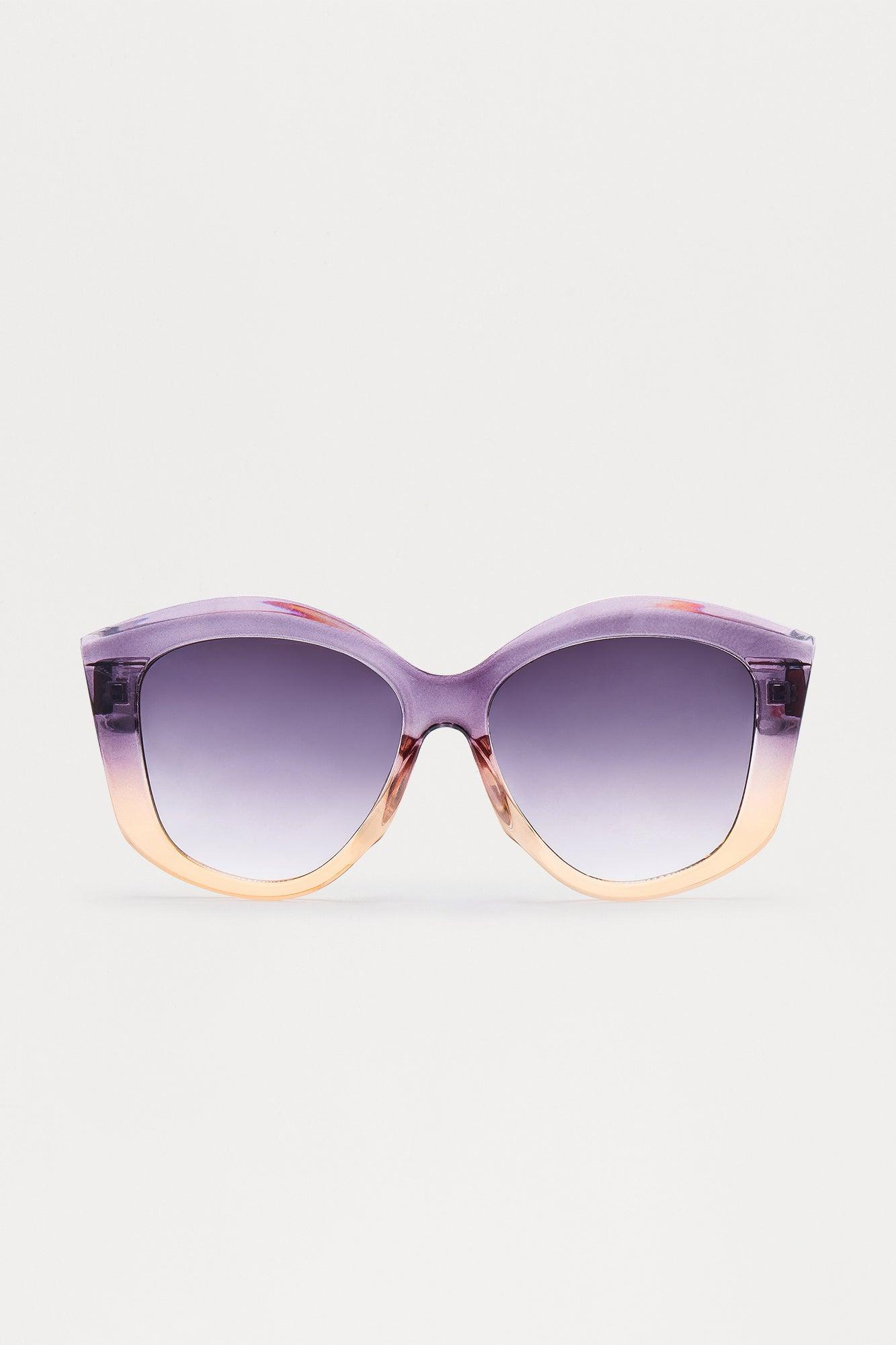 Stepping Out Oversized Cat Eye Sunglasses - Purple Female Product Image