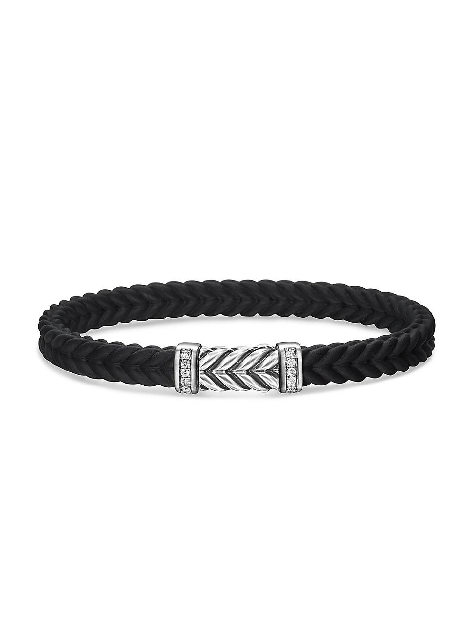Mens Chevron Bracelet in Rubber Product Image