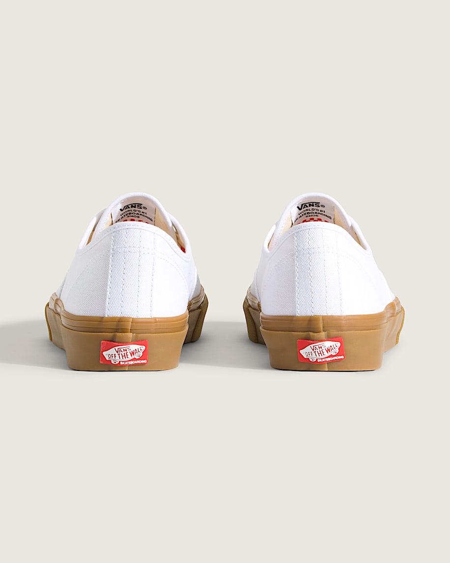 Skate Authentic Gum Shoe in White| Vans US Product Image