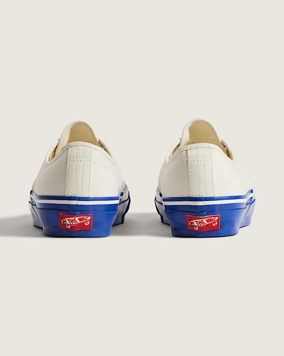 Premium Authentic Duck Canvas Shoe in White / Blue| Vans US Product Image