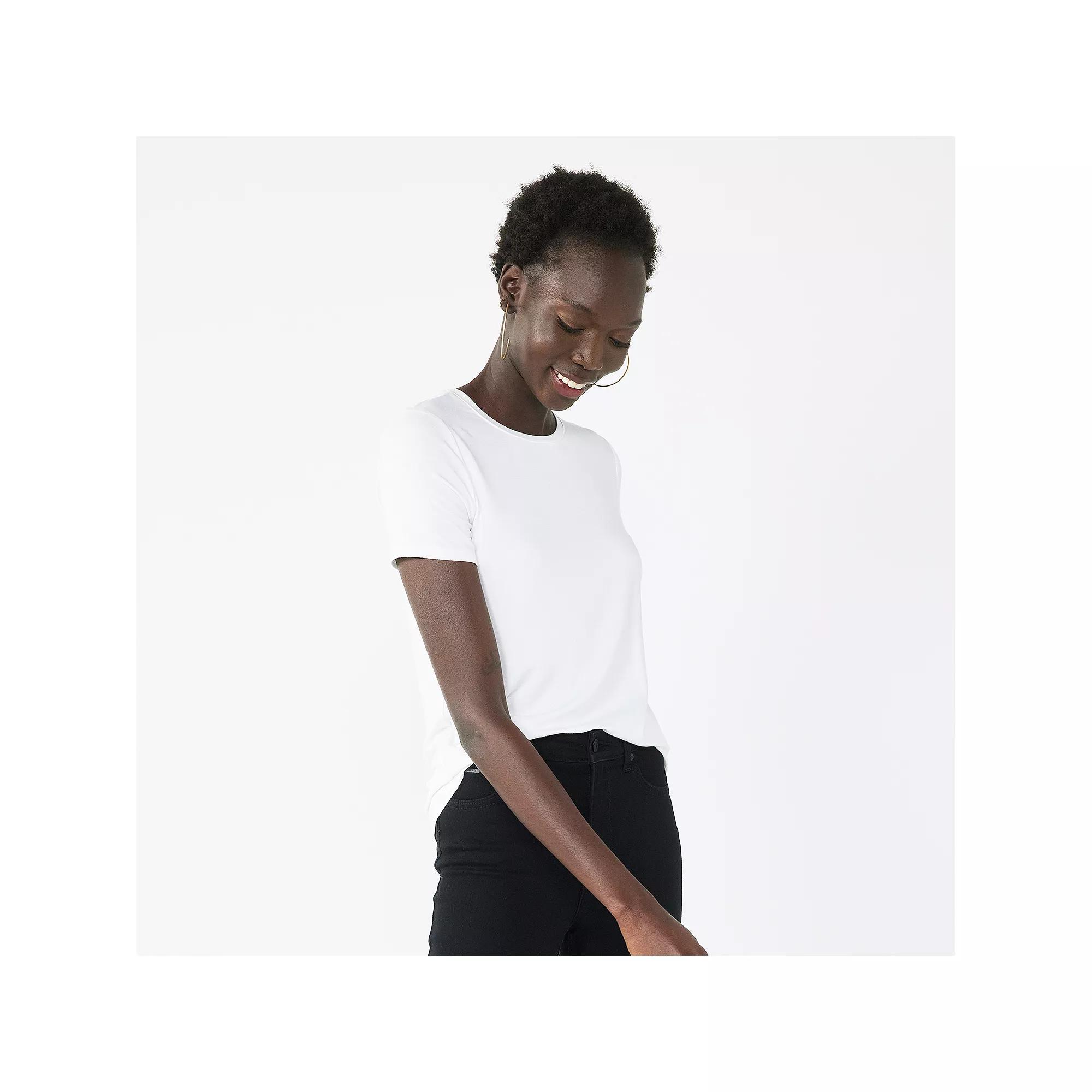 Women's Nine West Essential Crewneck Tee,  Product Image