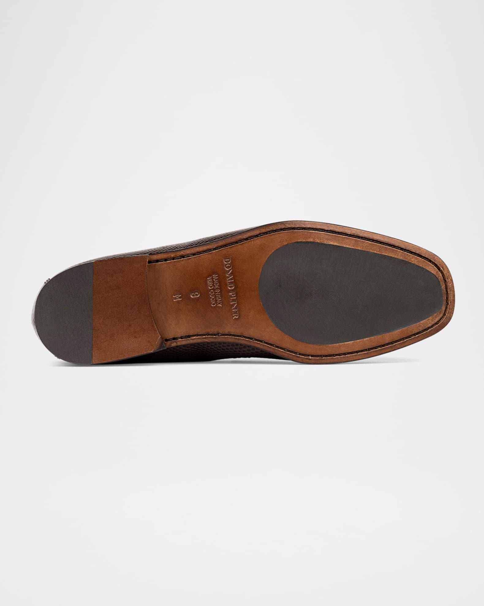 Men's Dacio Lizard-Effect Leather Bit Loafers Product Image