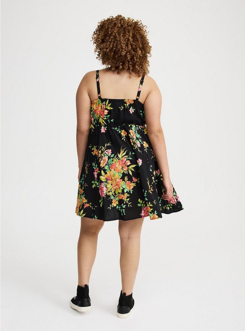 Mini Challis Skater Dress Product Image