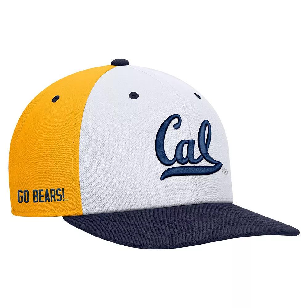 Men's Nike White/Gold Cal Bears Pro Performance Snapback Hat, Size: Medium/Large Product Image