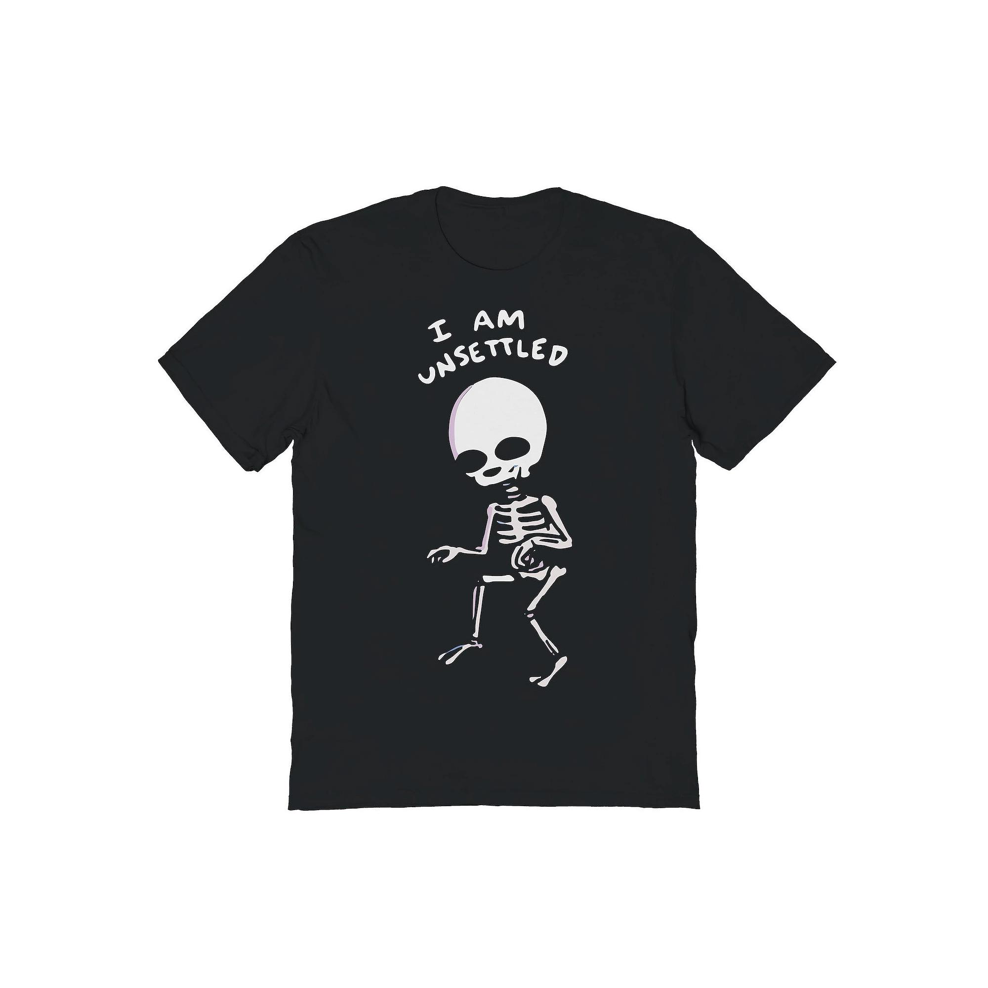 Men's Unsettled Halloween Graphic Tee, Size: Large, Black Product Image