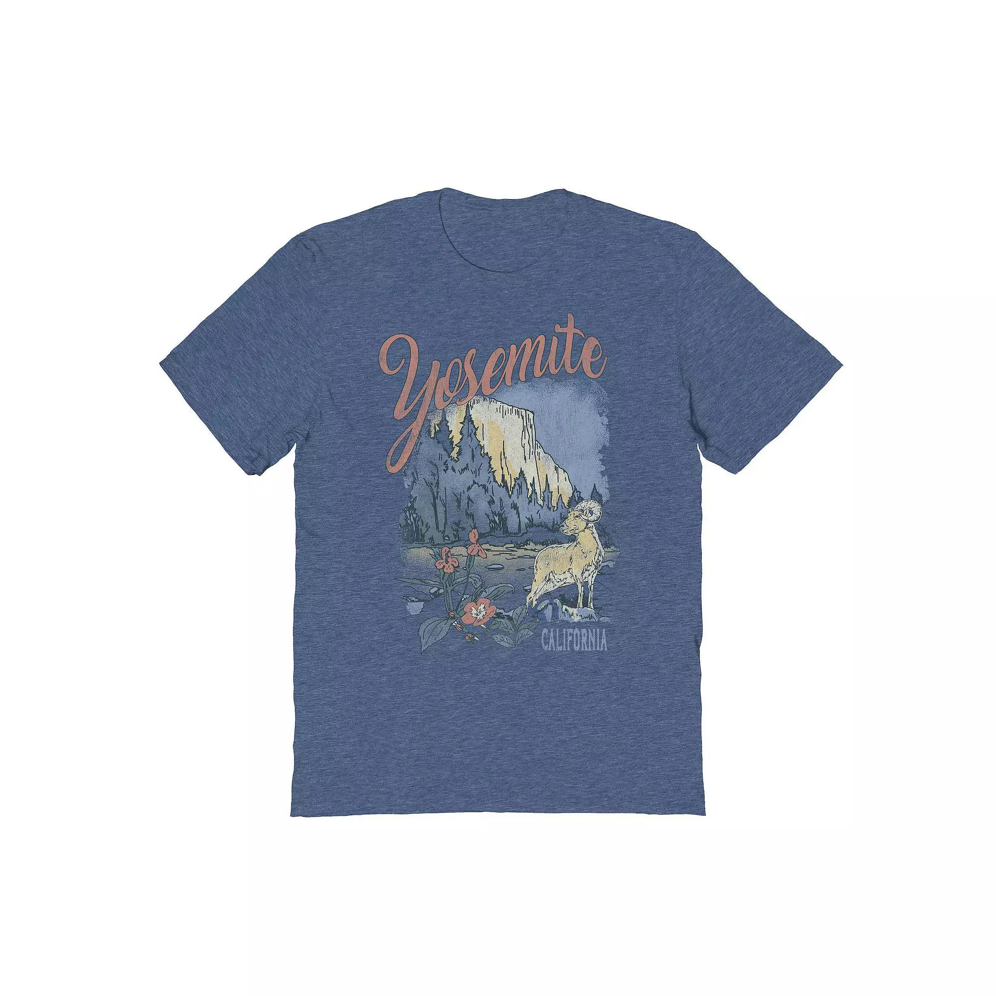 Mens COLAB89 by Threadless Yosemite Graphic Tee Grey Indigo Product Image