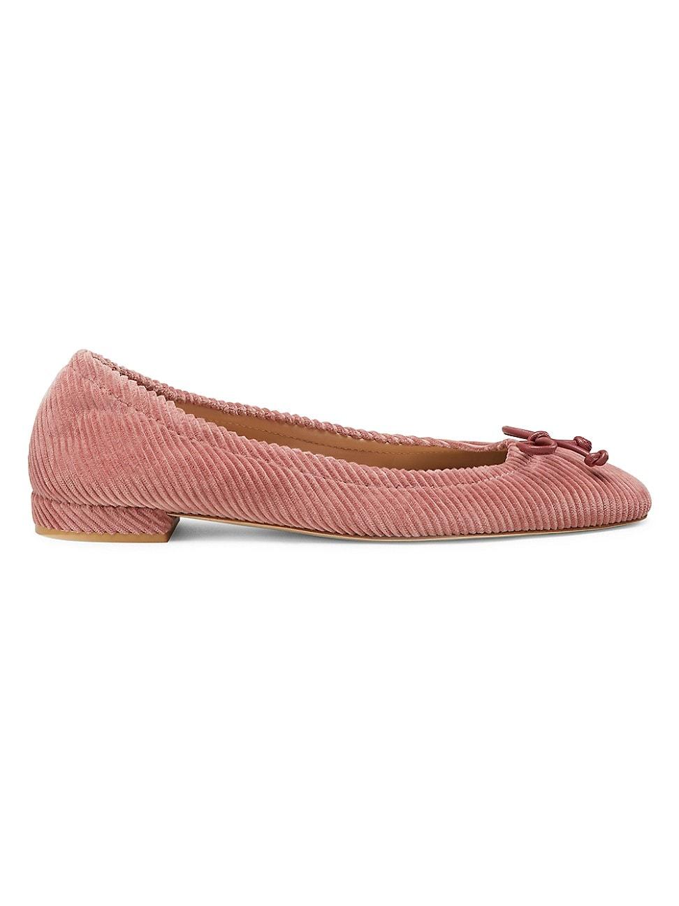 Womens Bria Corduroy Velvet Ballet Flats Product Image