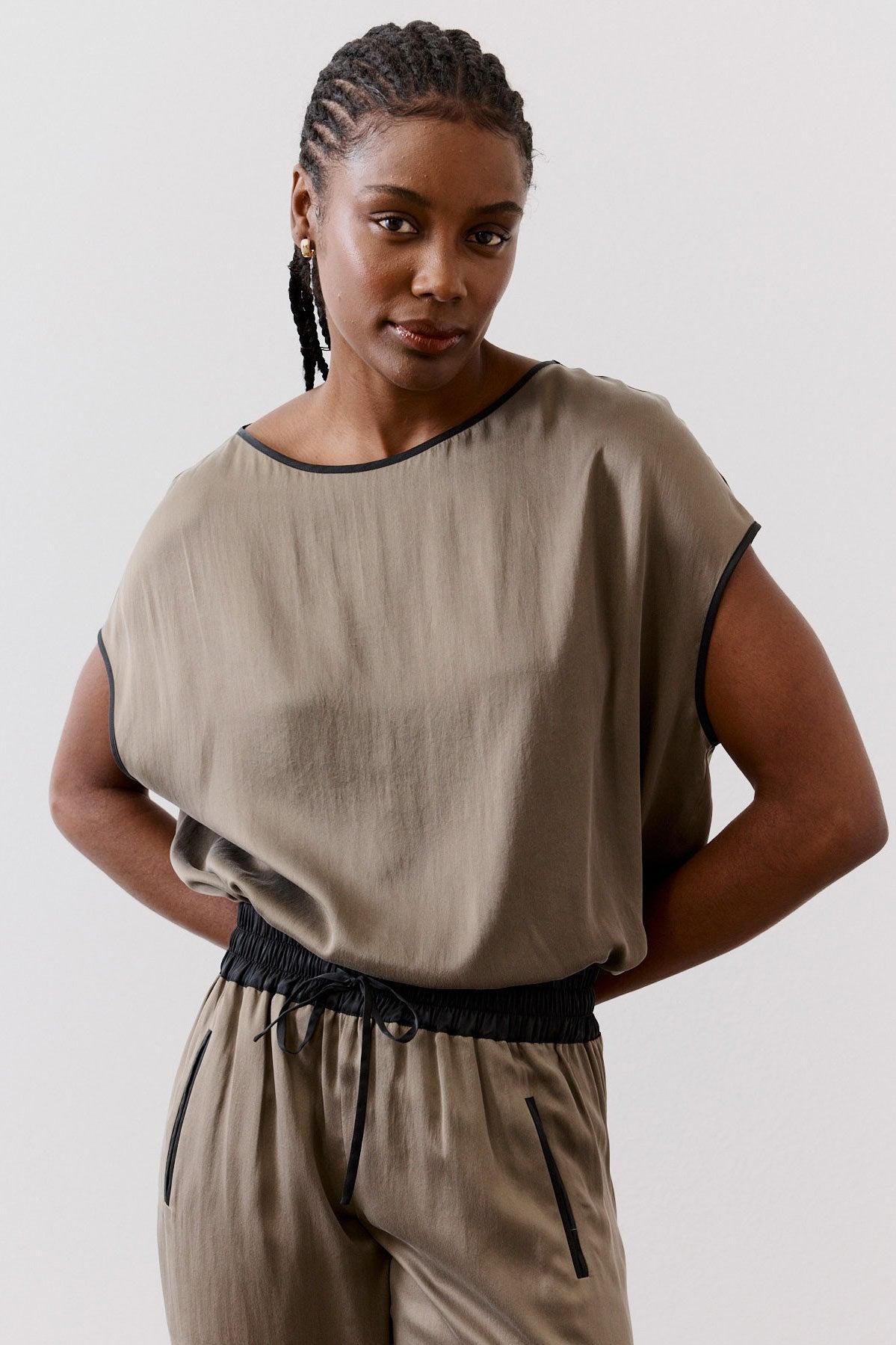 Almost a Tee Silk Blouse Product Image