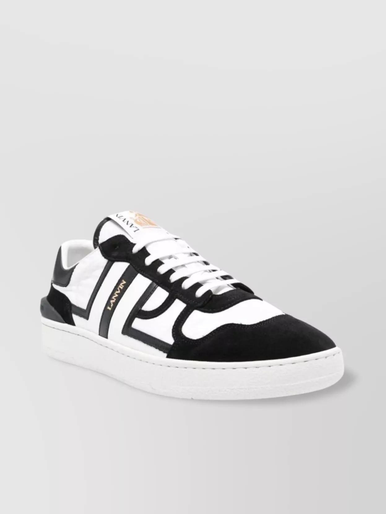 White & Black Clay Mesh Sneakers Product Image