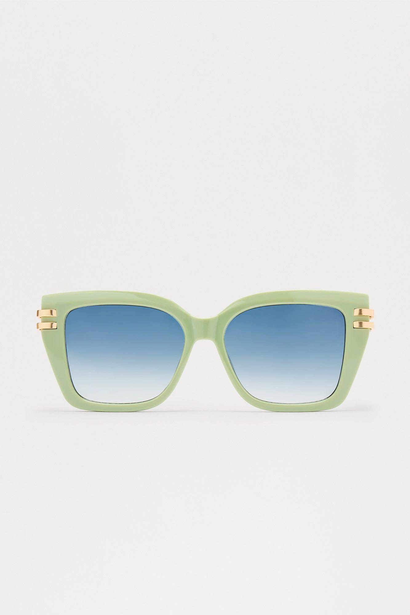 Olivia Vacation Square Sunglasses - Olive Product Image