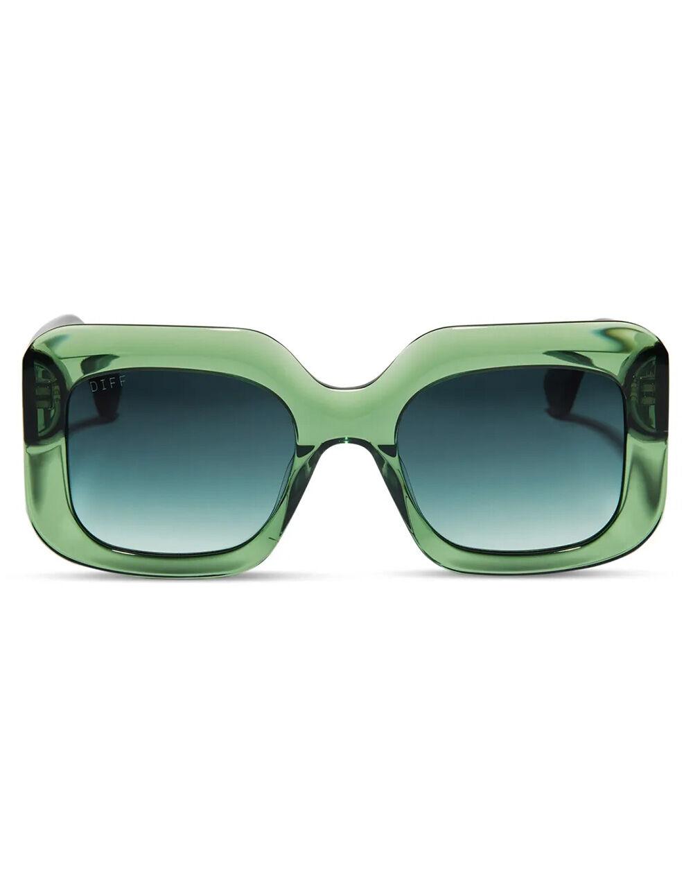 DIFF EYEWEAR Giada Polarized Sunglasses - LT GREEN Product Image