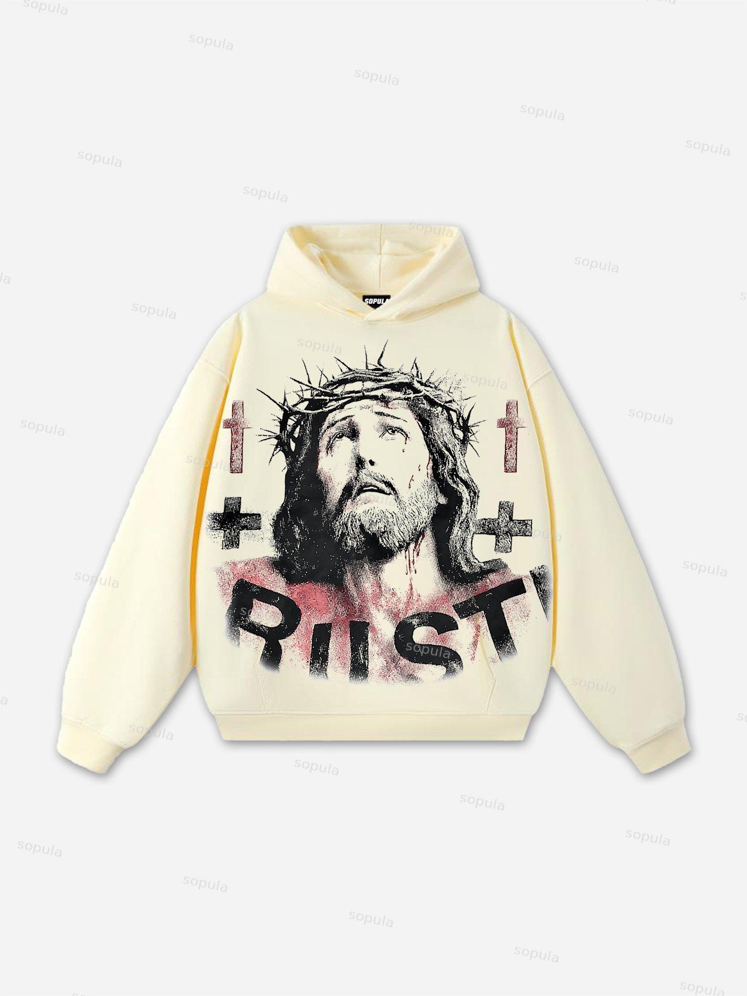 God's Eye Vintage Graphic Distressed Sleeveless Shirts Tank Top Product Image