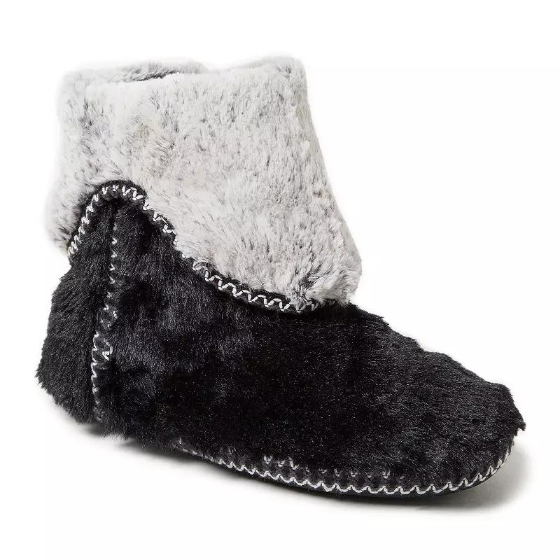 Dearfoams Faux Fur Fold-Down Women's Slippers,  Product Image