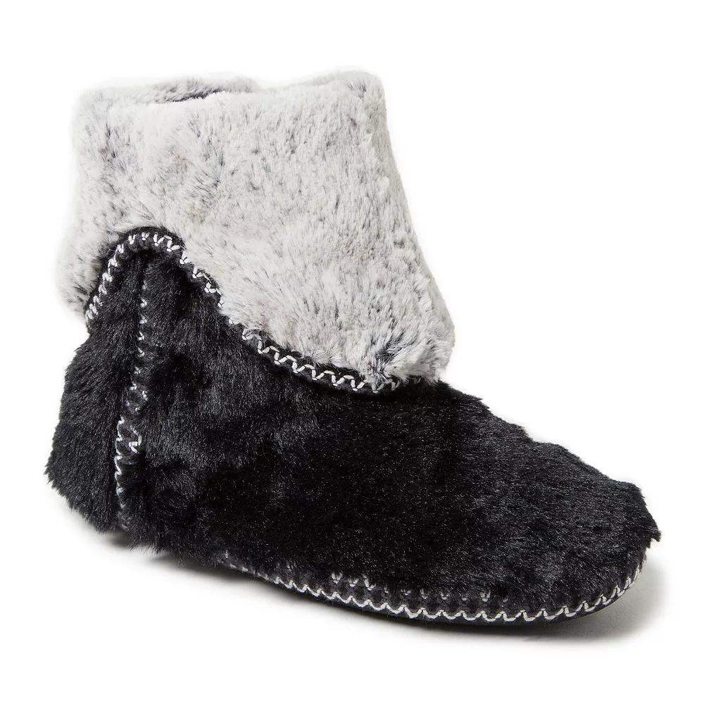 Dearfoams Faux Fur Fold-Down Women's Slippers,  Product Image