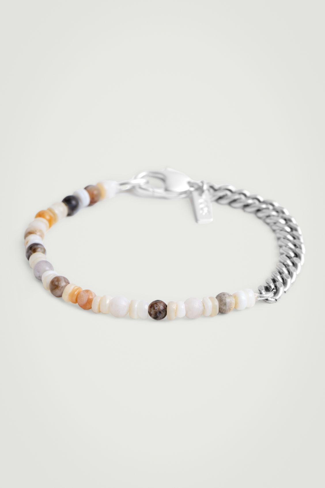 SEMI-PRECIOUS STONE CHAIN BRACELET Product Image