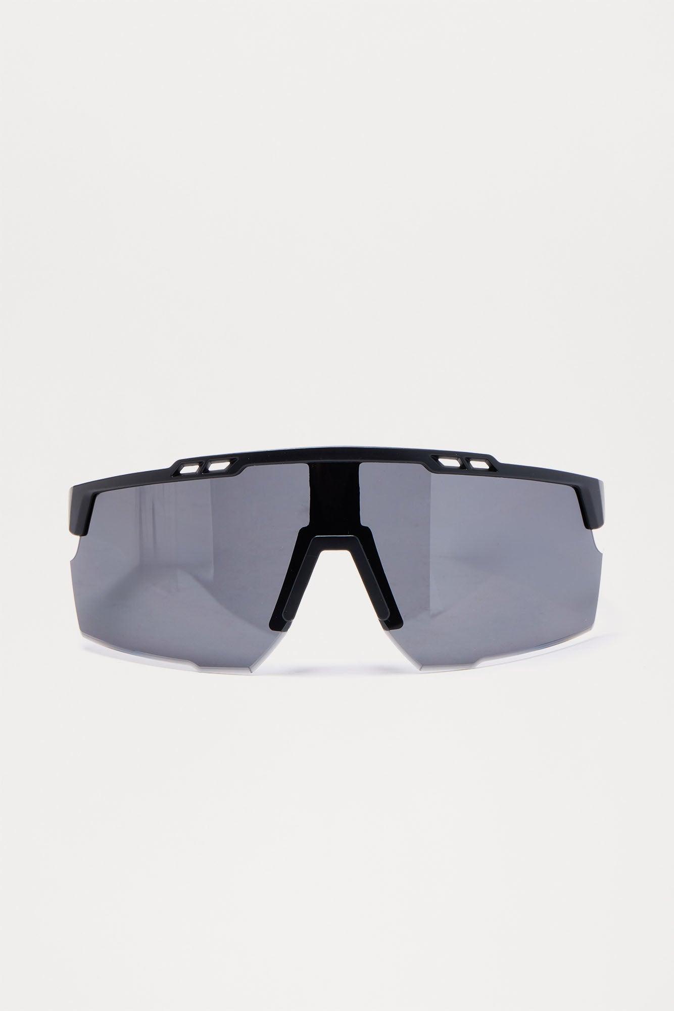 Places To See Shield Sunglasses - Black Female Product Image