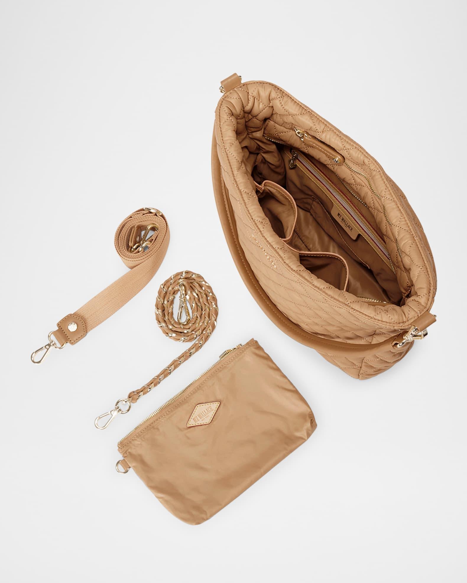 Crosby Quilted Nylon Hobo Bag Product Image