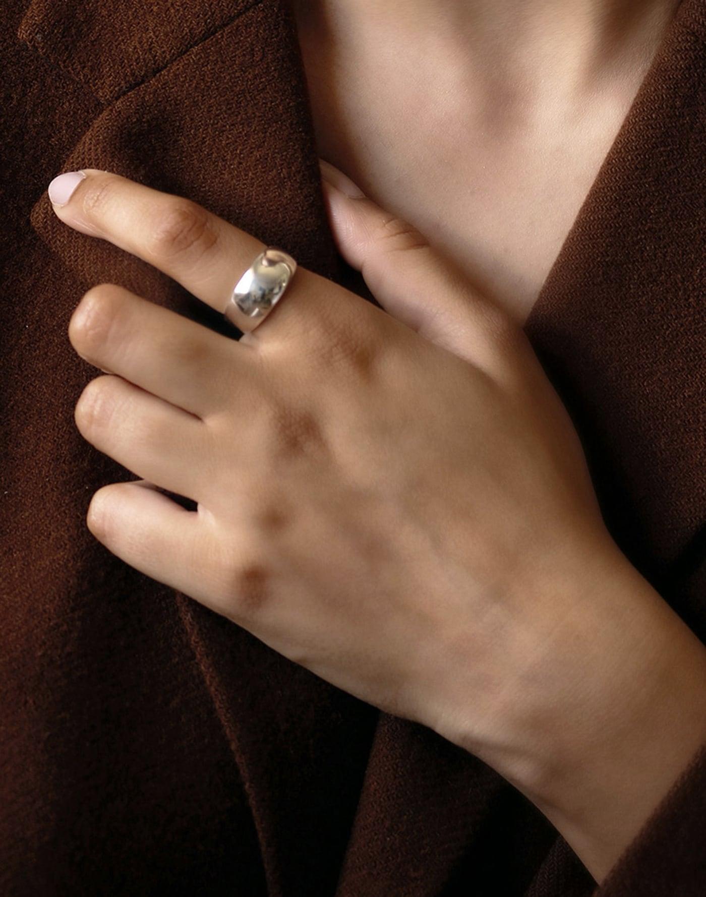 Maslo Jewelry Domed Ring Sterling Silver Product Image