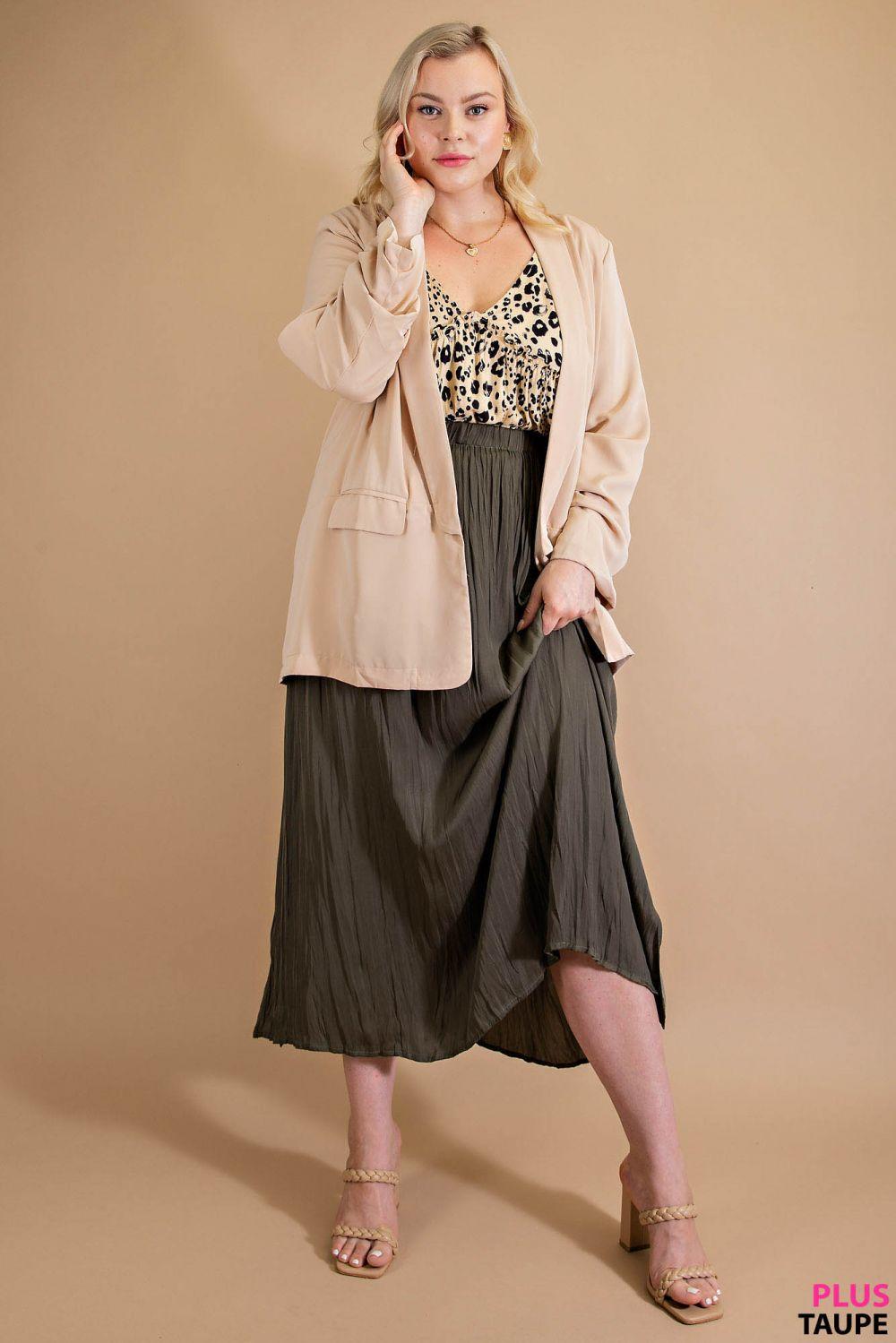 5524   Traci Ruched Sleeve Lined Blazer - Reg & Plus! Product Image