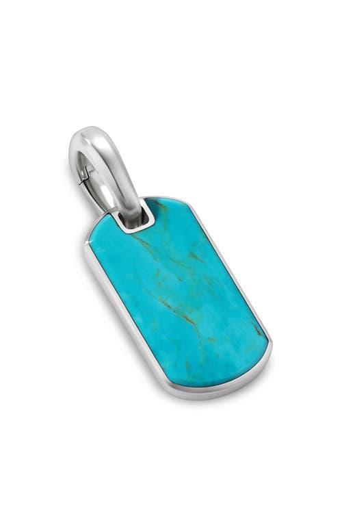 Mens Chevron Tag in Sterling Silver Product Image