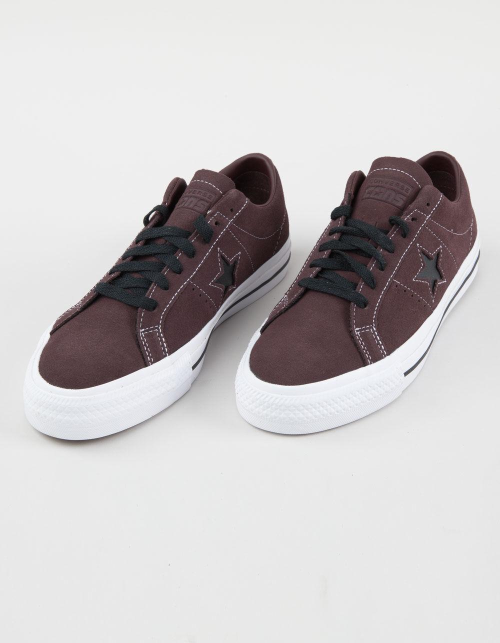 CONVERSE Cons One Star Pro Suede Shoes - BROWN COMBO Product Image