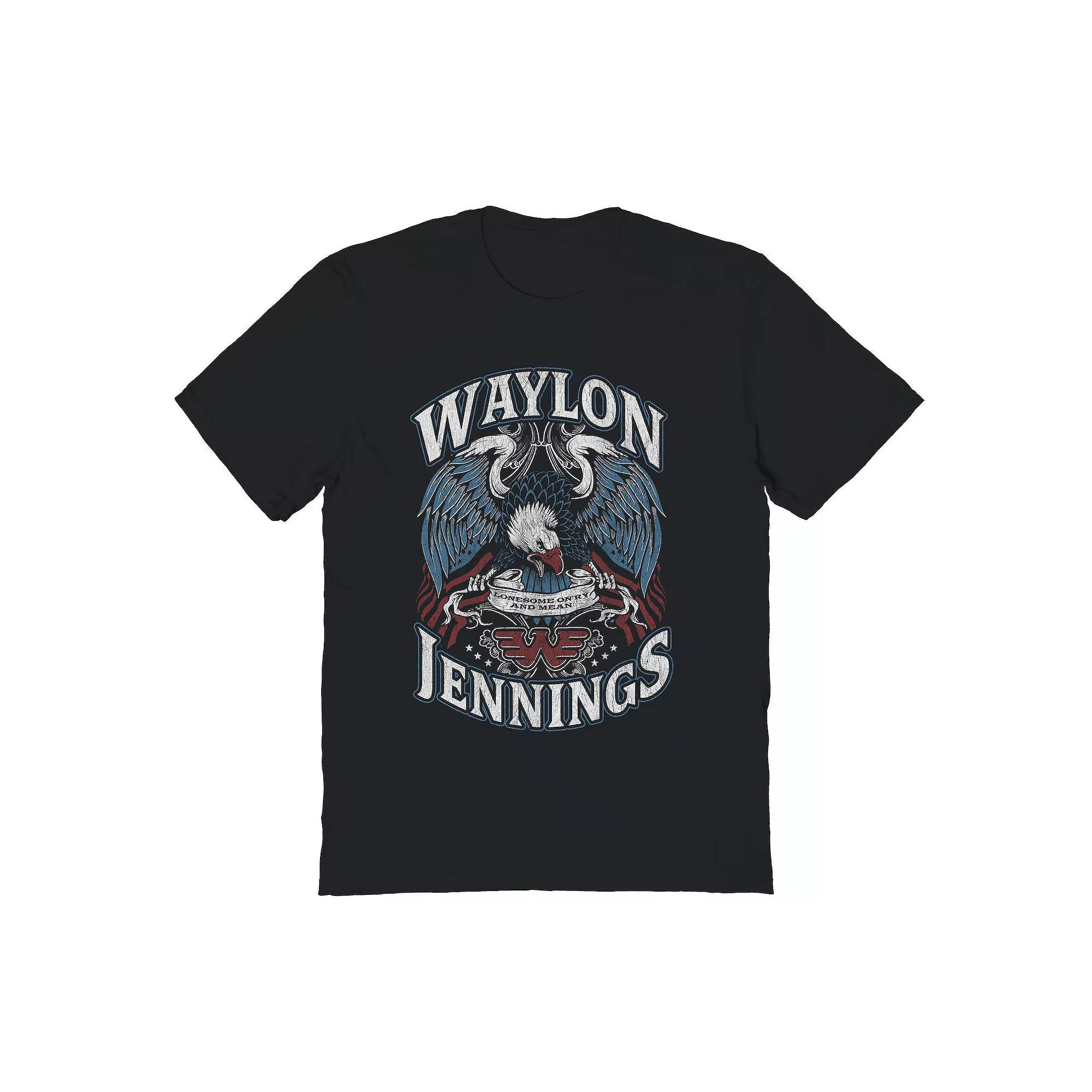 Men's Waylon Jennings Lonesome Graphic Tee, Size: XL, Black Product Image