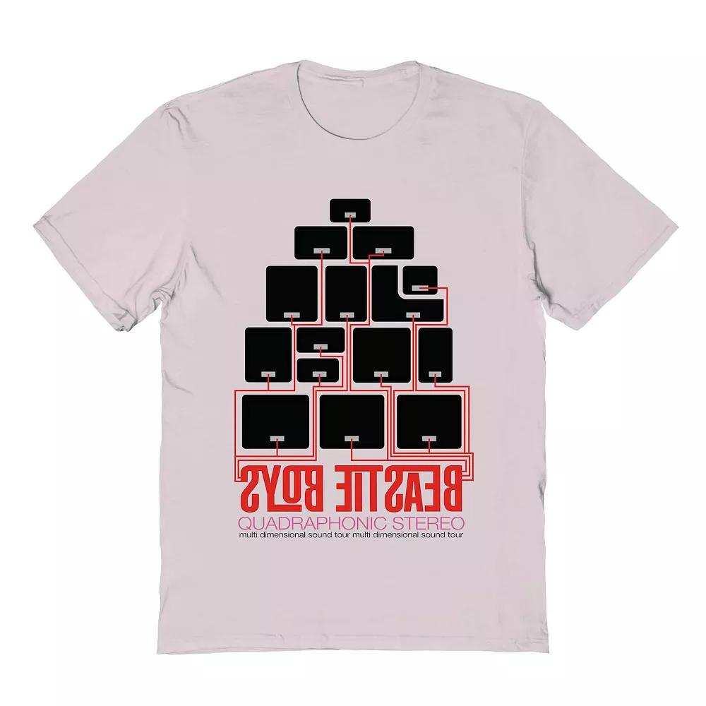 Men's Beastie Boys Quadraphonic Graphic Tee, Size: Large, Ice Gray Product Image