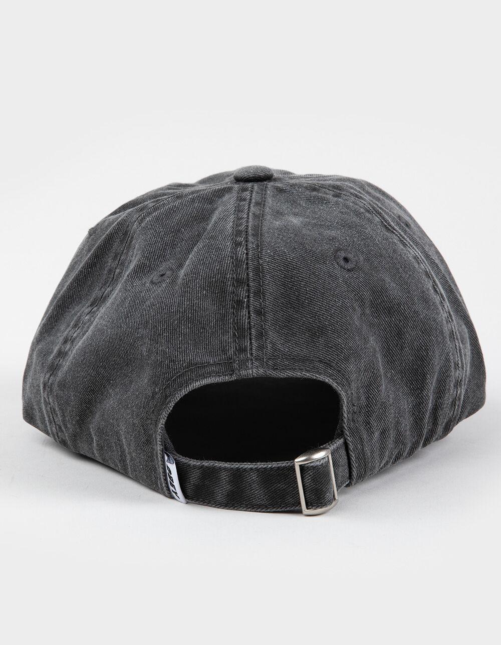 OBEY Pigment Lowercase 6 Panel Strapback Hat - BLACK Product Image