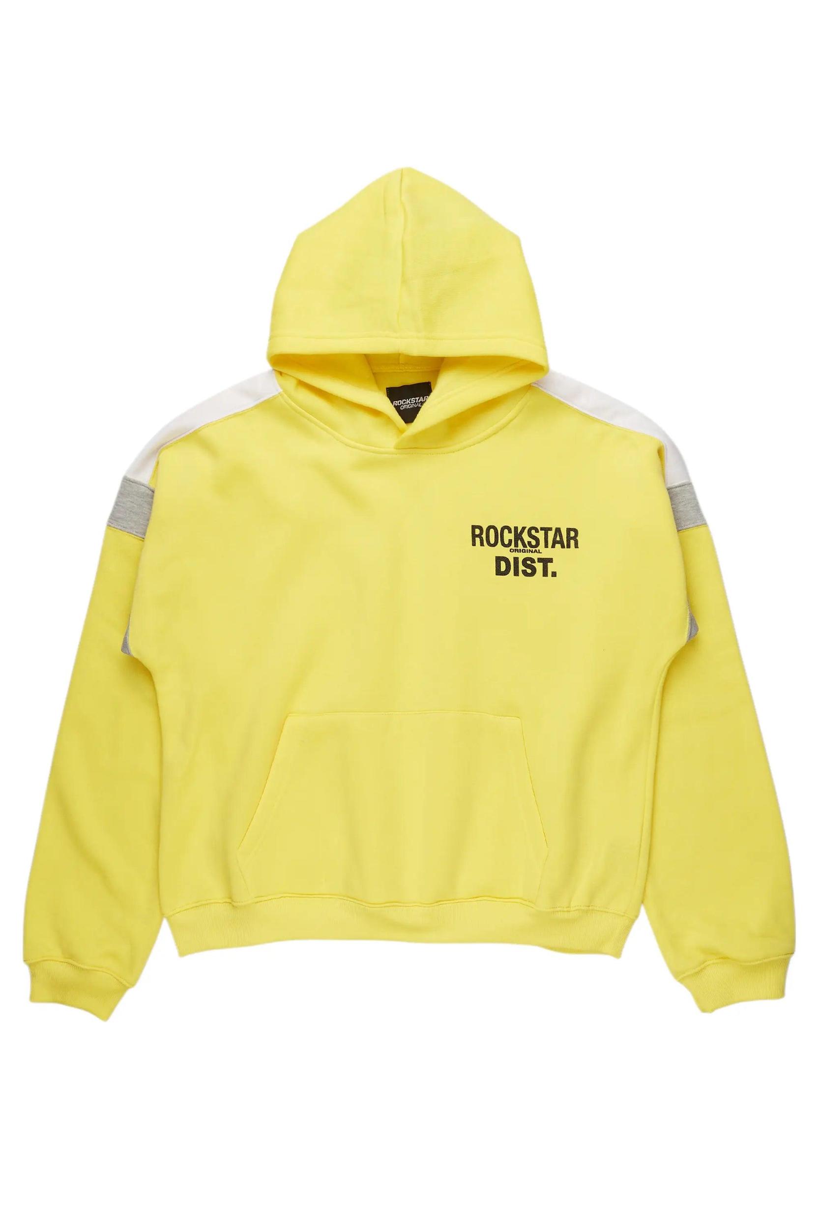 Evonne Yellow Oversized Hoodie Female Product Image