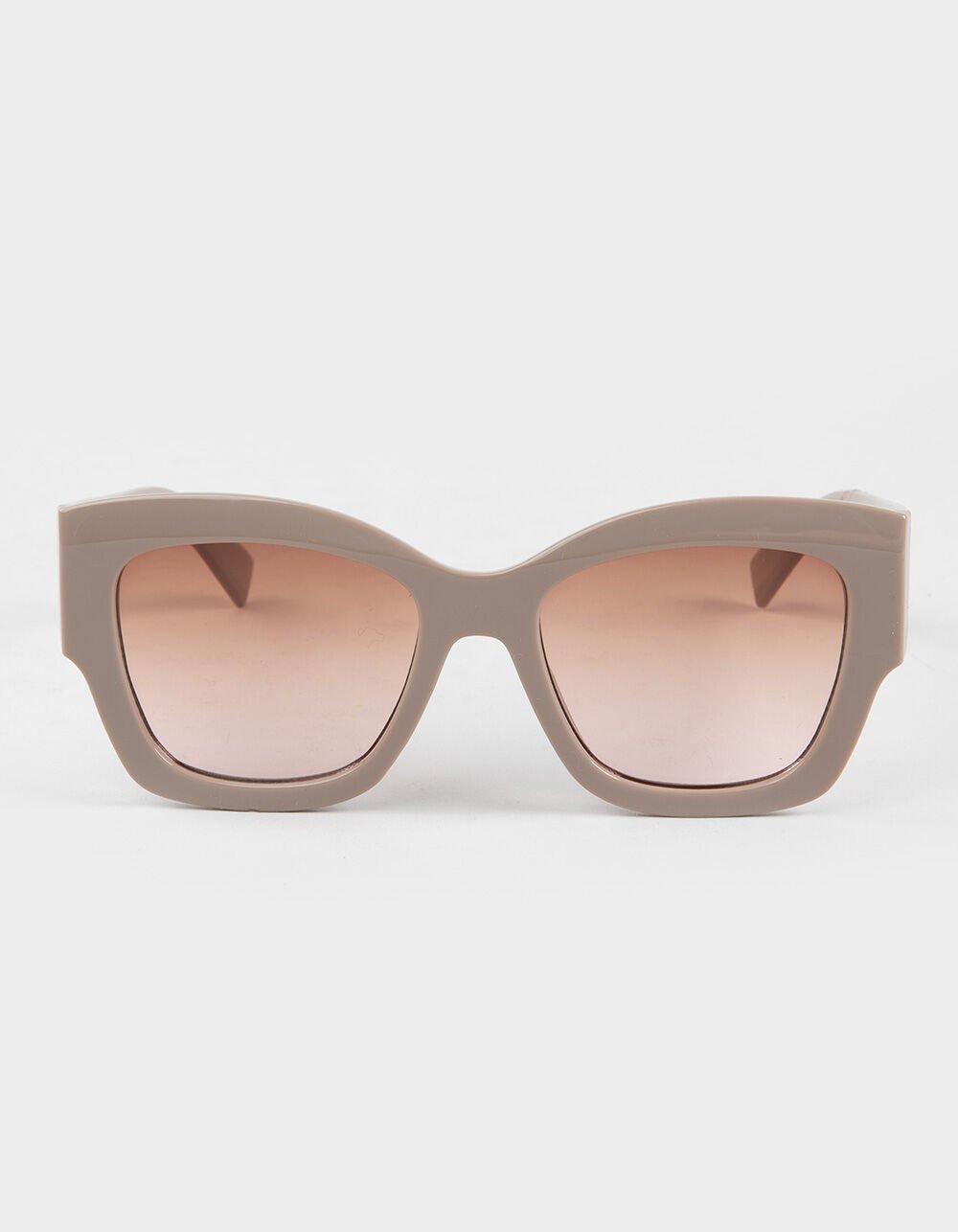 RSQ Oversized Square Sunglasses - CREAM Product Image