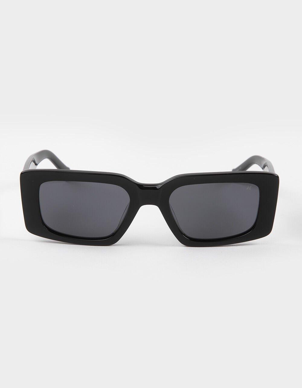 HURLEY x Travis Barker Rectangle Polarized Sunglasses - BLACK Product Image