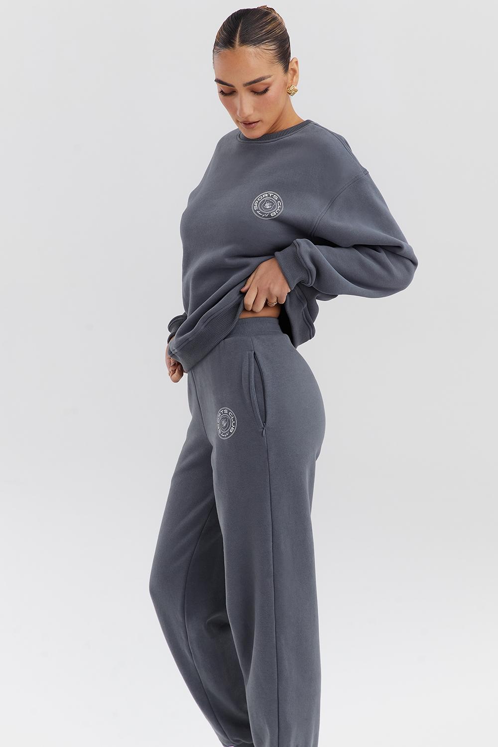 Haze  slate crew neck sweatshirt Product Image