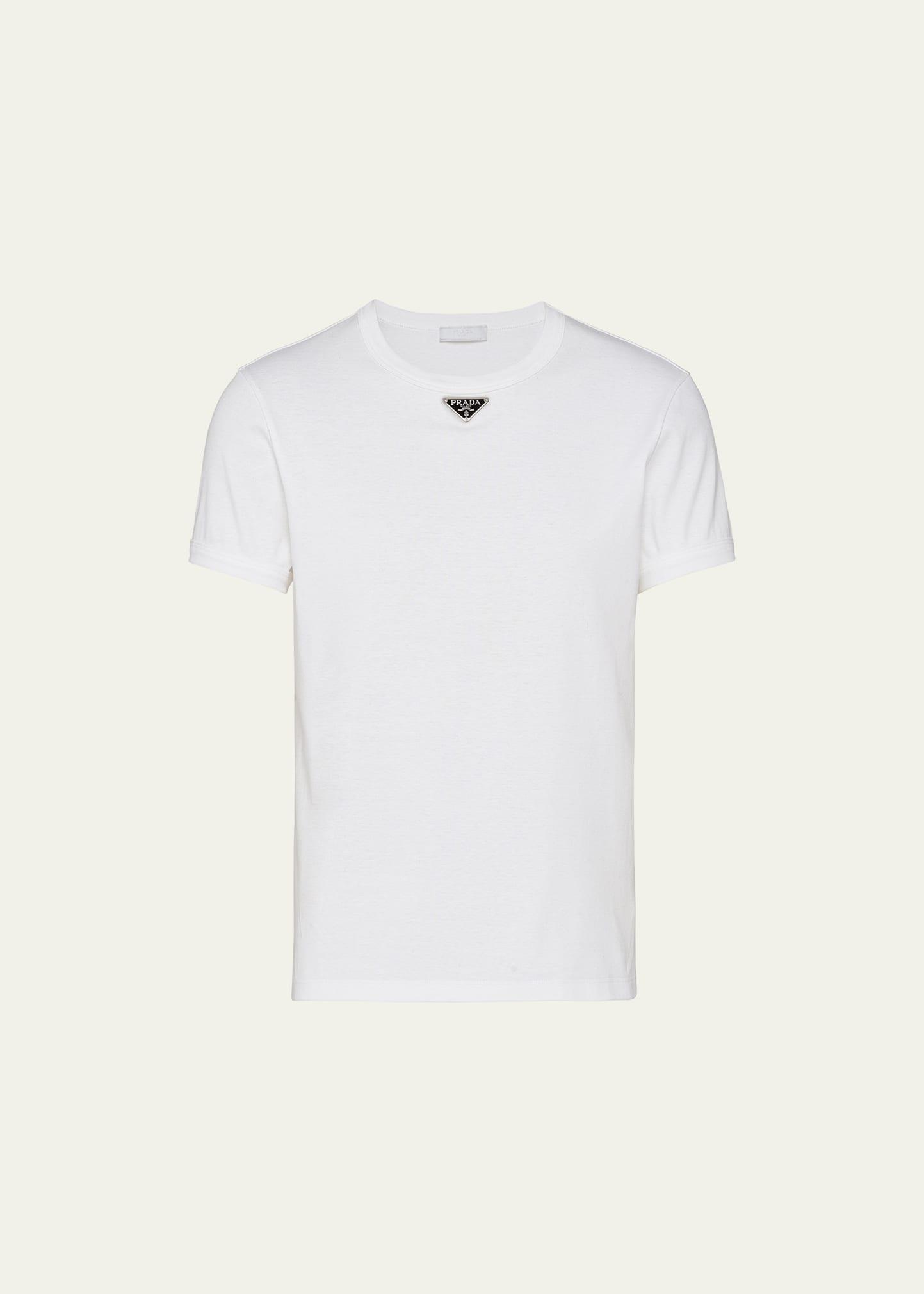 Mens T-Shirt with Enameled Triangle Logo Product Image
