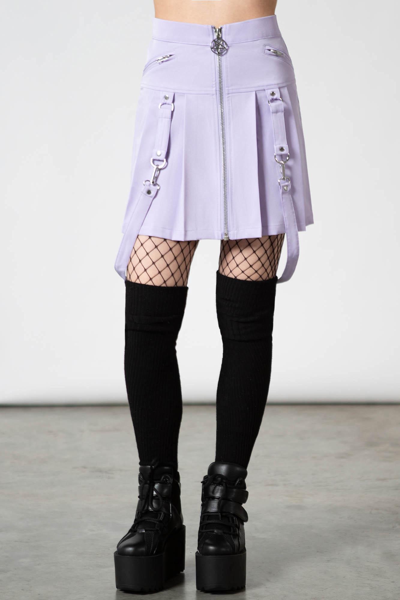Blaire B*tch Mini Skirt [PASTEL LILAC] Female Product Image