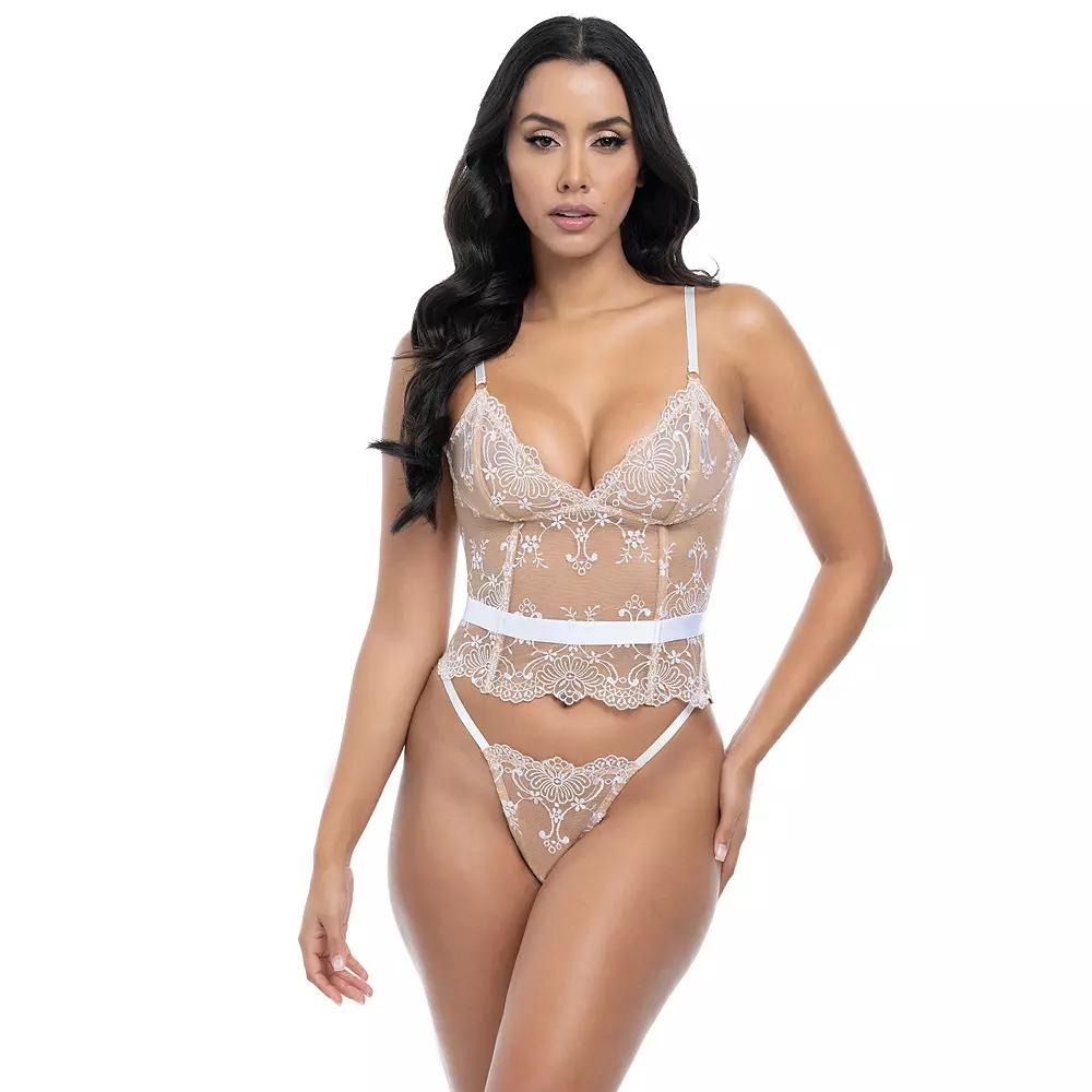 Oh La La Cheri Marielli Bustier Lingerie 61-11620, Women's, Size: Small, Bright White Product Image