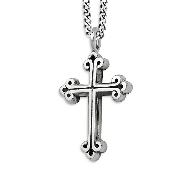 Traditional Cross Pendant Neclace Product Image