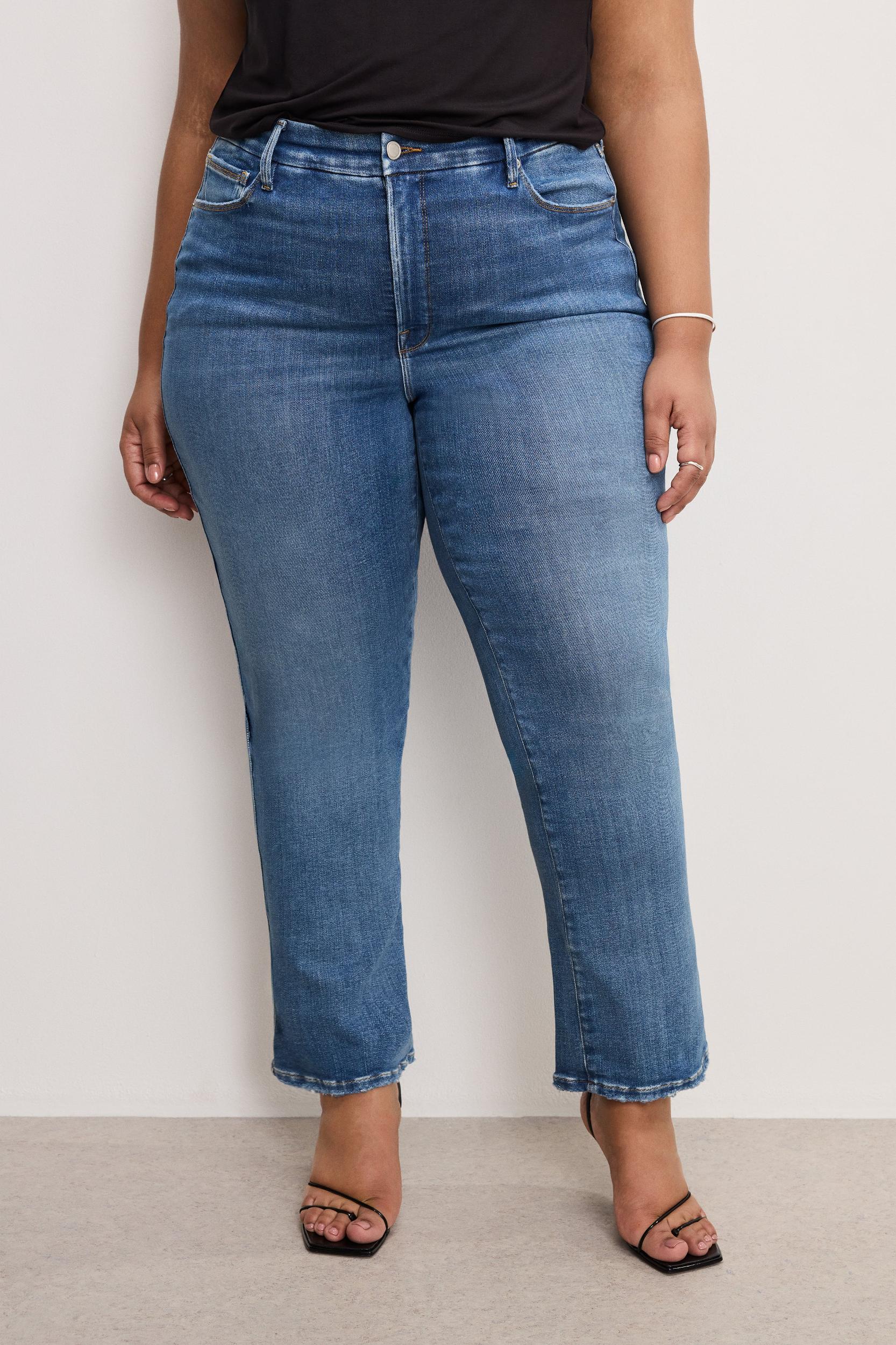 SOFT TECH GOOD CURVE STRAIGHT JEANS | INDIGO856 Product Image
