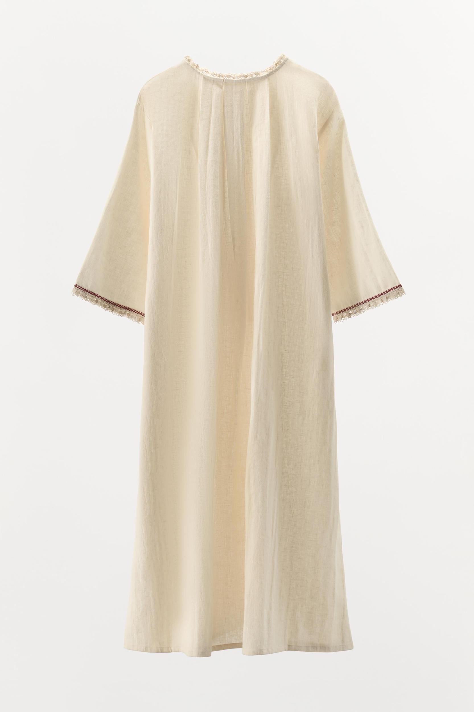 LIMITED EDITION CONTRAST LINEN KAFTAN Product Image