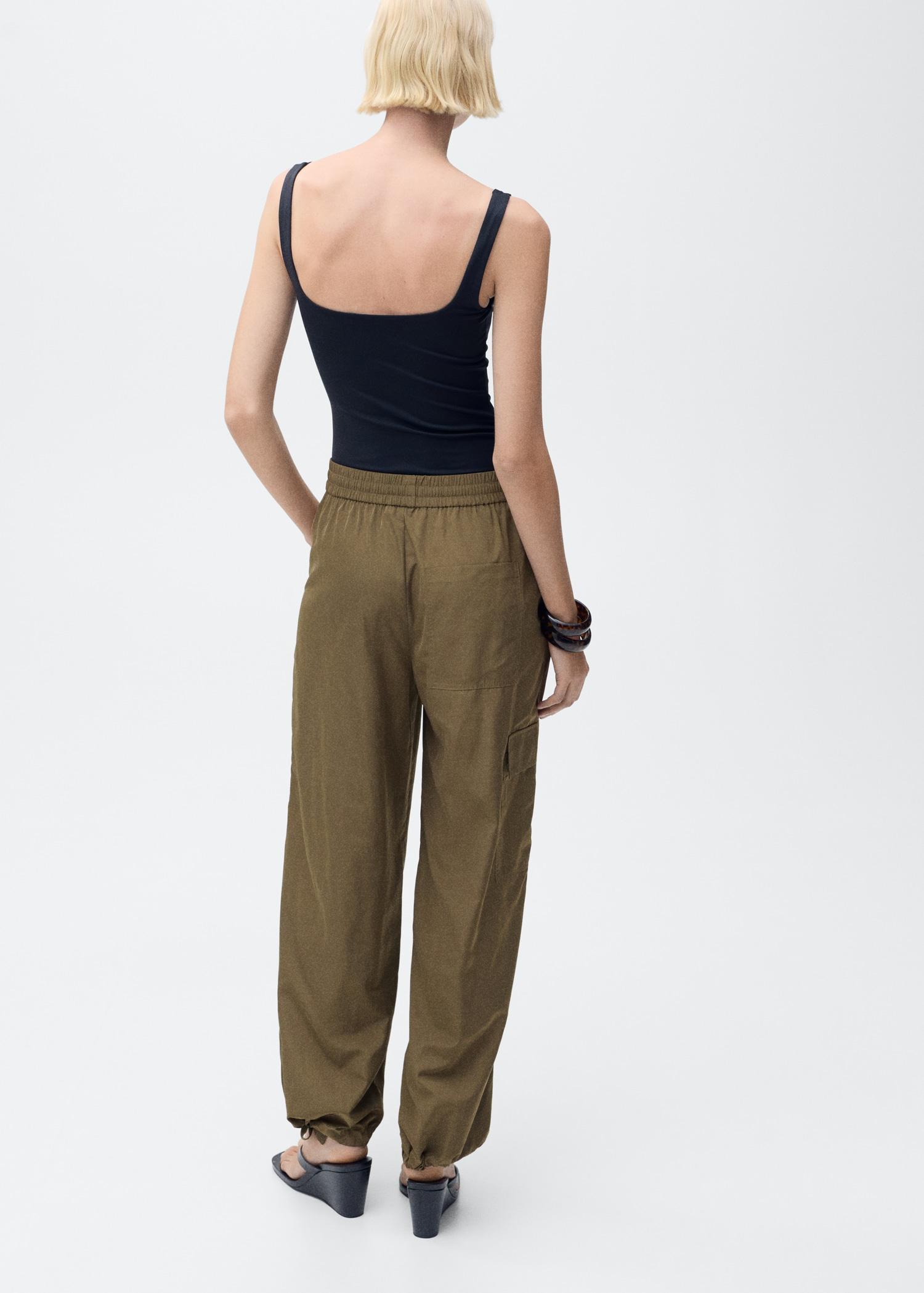 Cargo pants with adjustable hem - Women | MANGO USA Product Image