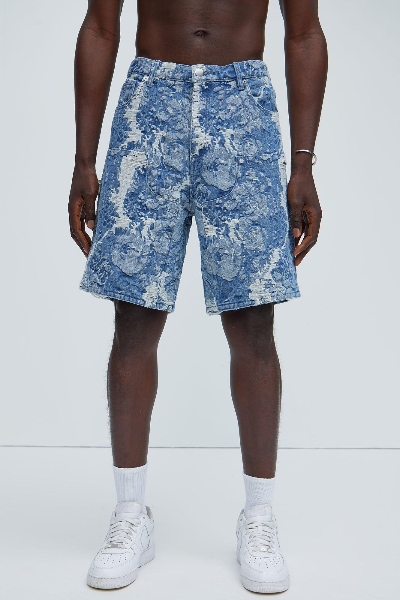 Inspired Relaxed Denim Shorts - Light Wash Product Image