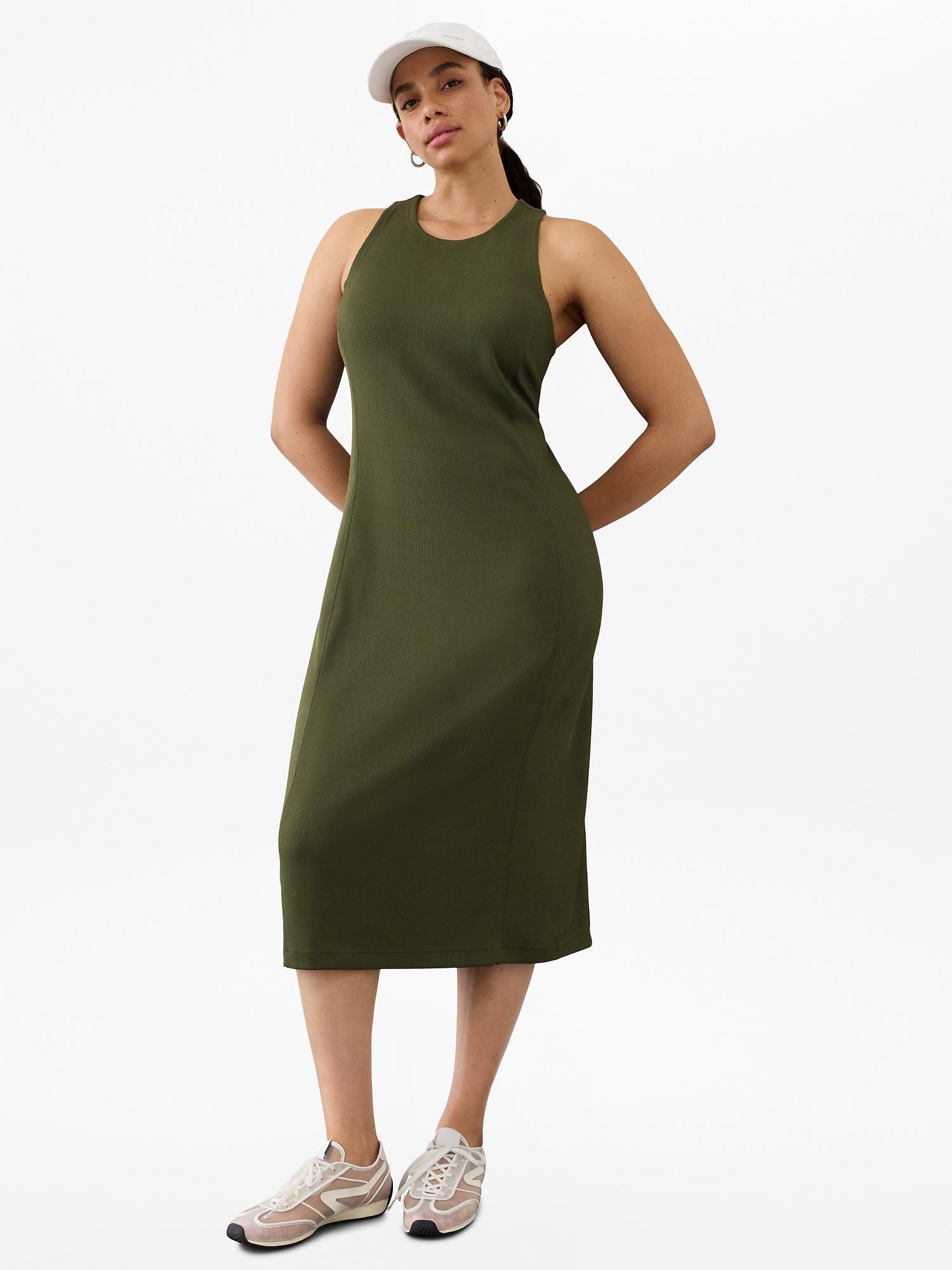 Seasoft Rib Midi Tank Dress Product Image