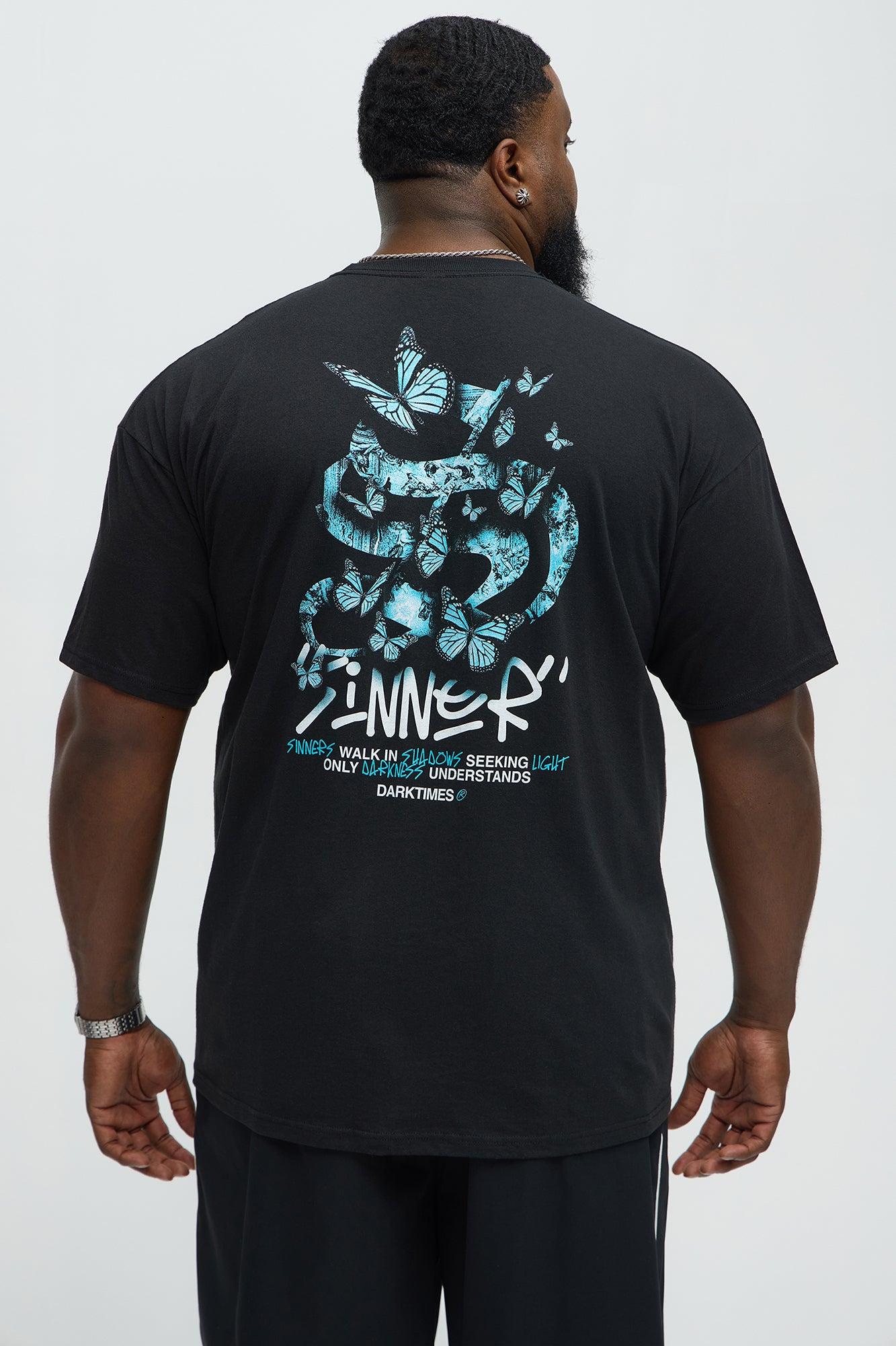 Sinners Walk In Darkness Short Sleeve Tee - Black Product Image