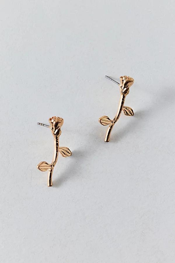 Rose Flower Post Earring Womens at Urban Outfitters Product Image