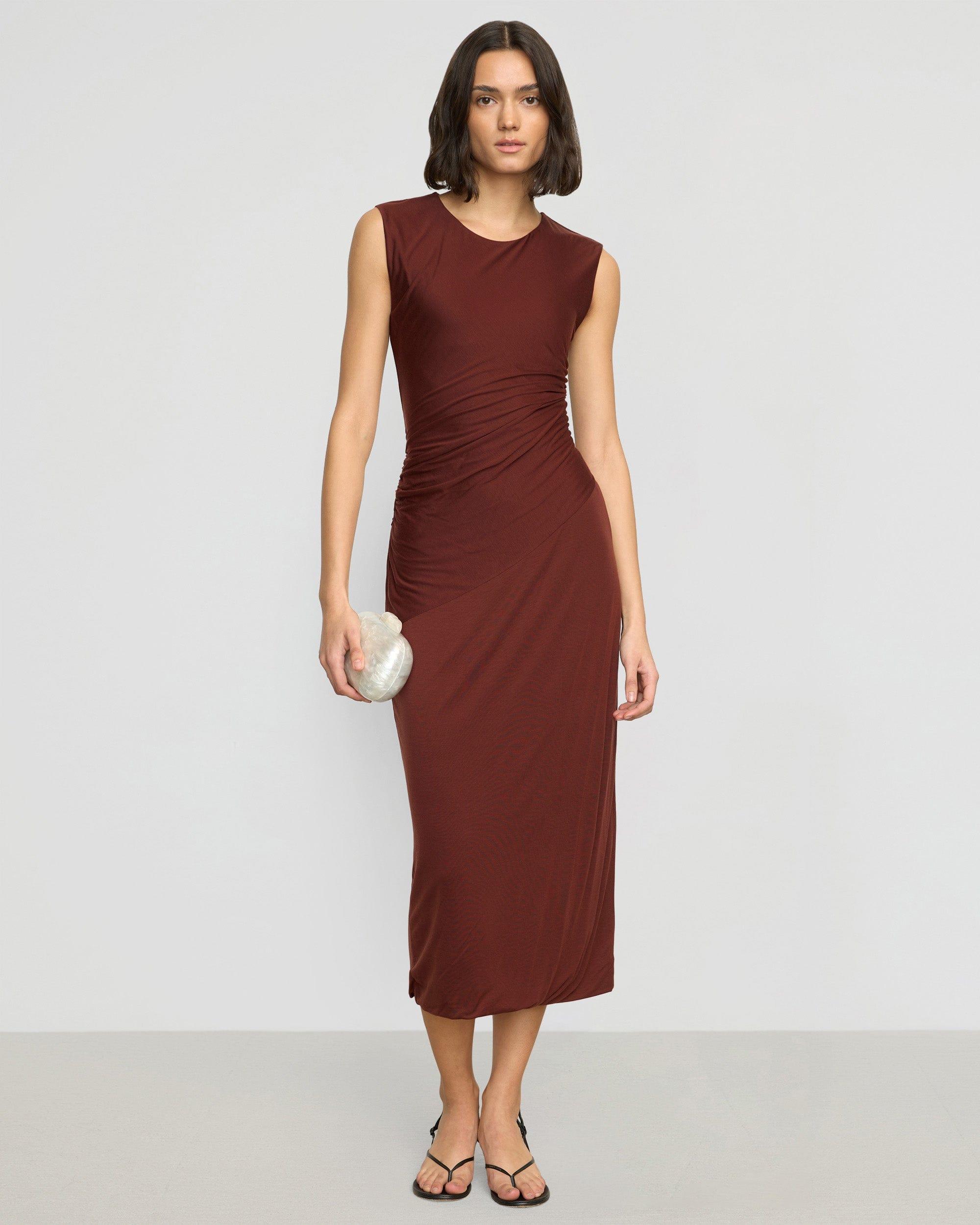 Rowena Twisted Tencel Jersey Dress Product Image